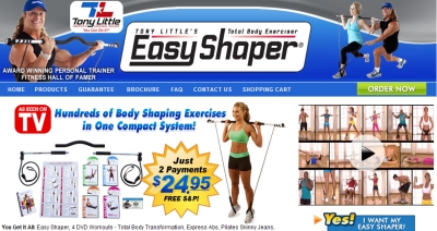 Easy Shaper Exercise Chart